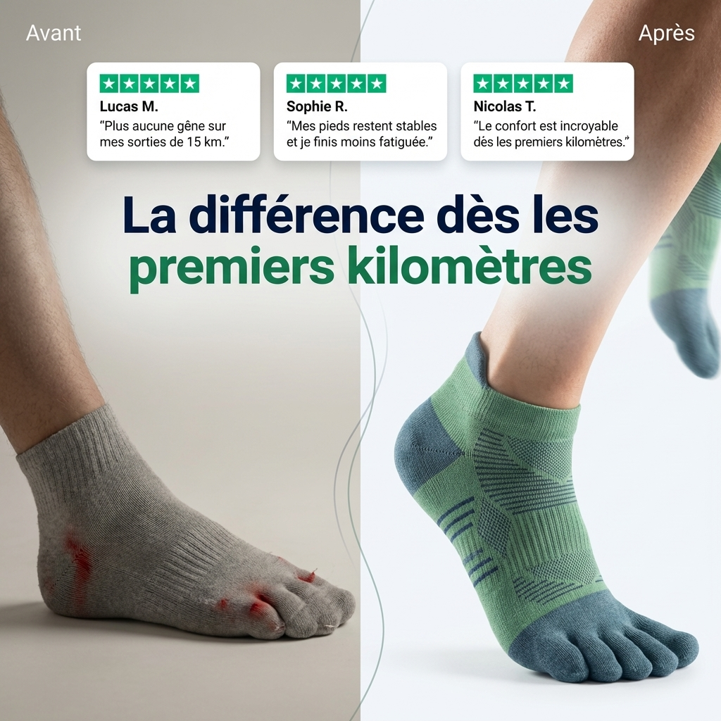 Ortevia™ | Chaussettes Running Anti-Ampoules