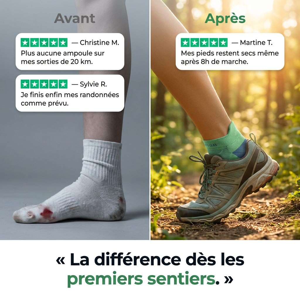 Ortevia™ | Chaussettes Anti-Ampoules Randonnée & Trail