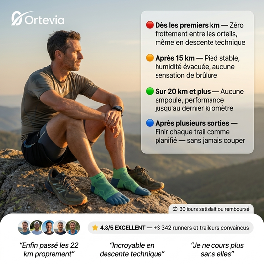 Ortevia™ | Chaussettes Anti-Ampoules Trail & Running