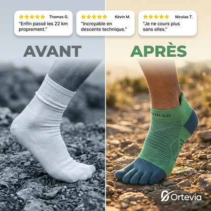 Ortevia™ | Chaussettes Anti-Ampoules Trail & Running