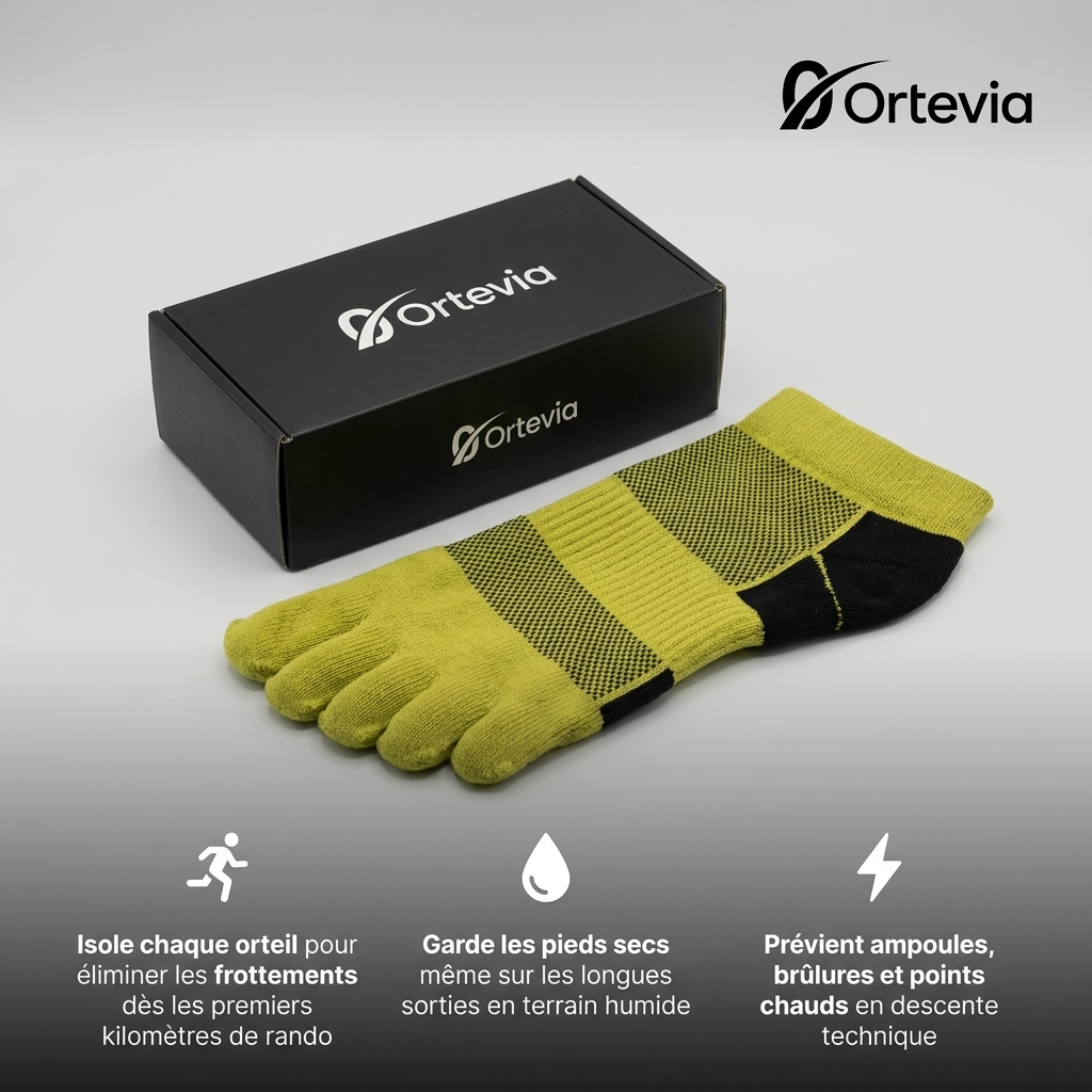Ortevia™ | Chaussettes Anti-Ampoules Randonnée